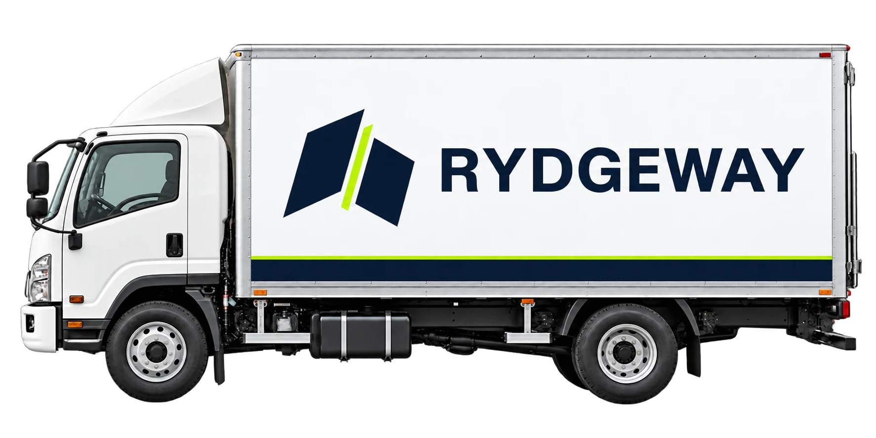 Complete RYDGEWAY delivery truck with the Gateway branding